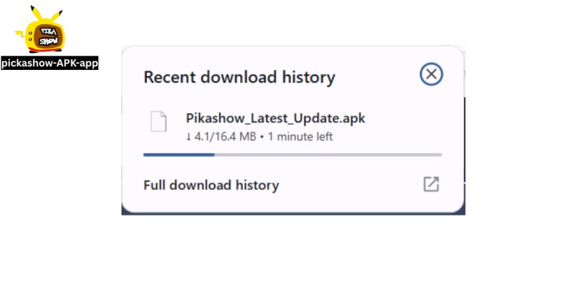 downloading file appears when you will click on dwonload APK button